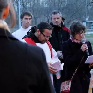 Droga Krzyżowa na miasteczku akademickim