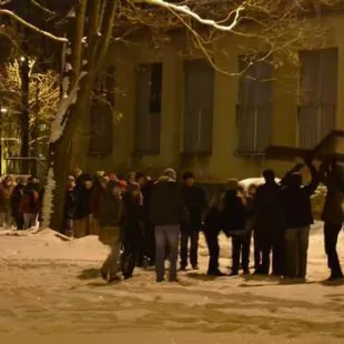 Droga Krzyżowa na miasteczku akademickim