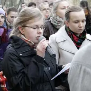 Droga Krzyżowa na miasteczku akademickim