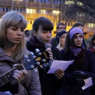 Droga Krzyżowa na miasteczku akademickim