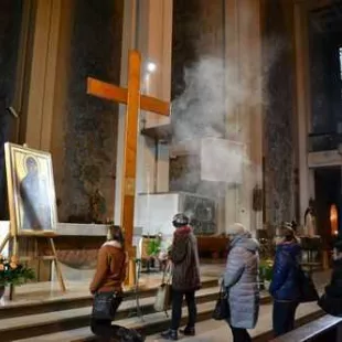 Symbole Światowych Dni Młodzieży w naszej parafii