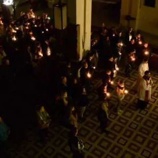 Akademicka Droga Krzyżowa w kościele