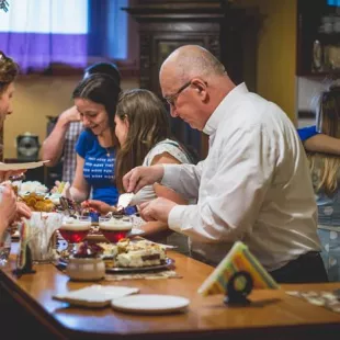 Podziękowanie ks. Marianowi za posługę w Węźle - spotkanie w Kawiarence