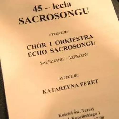 Koncert Chóru i Orkiestry – "Echo Sacrosongu"