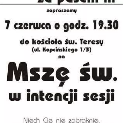 W intencji sesji letniej 2006